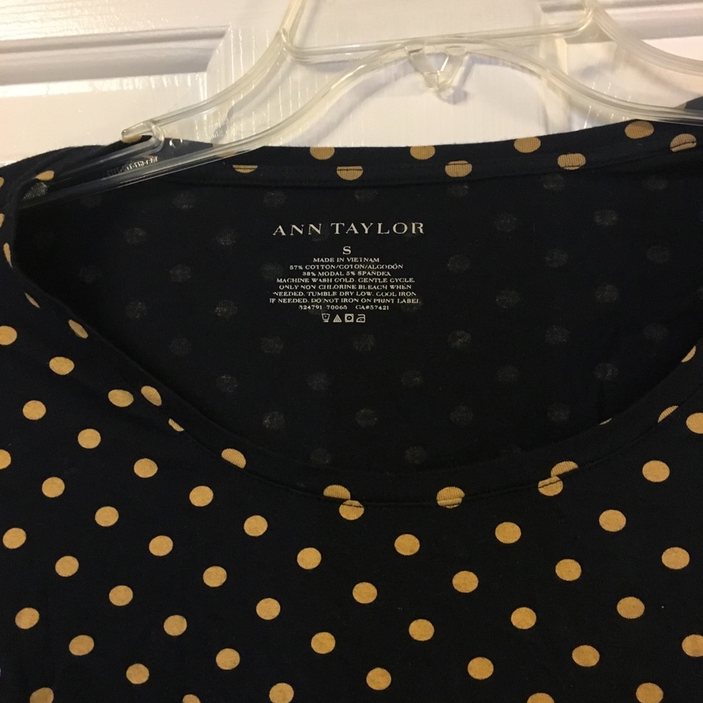 Ann Taylor polka dot shirt